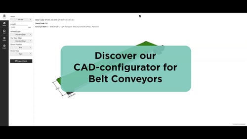 Design din båndtransportør online i vores CAD-konfigurator